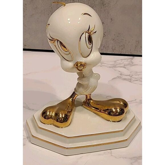 LENOX Looney Tunes TWEETY BIRD Figurine - 2000 Warner Bros RETIRED Vintage Flaw - Picture 1 of 8